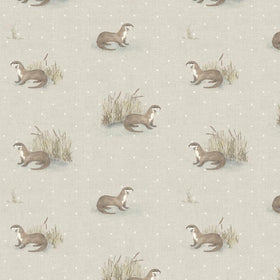 Otter Curtain Fabric Natural