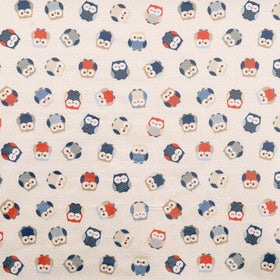 Owls Fabric Blue