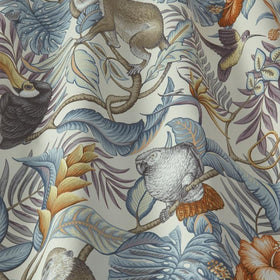 Rain Forest Curtain Fabric Henna