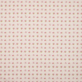 Rose Tile Curtain Fabric Pink
