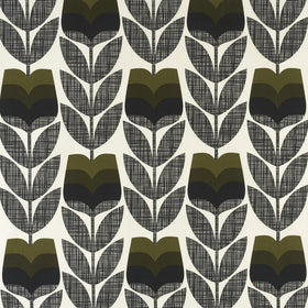 Orla Kiely - Rosebud Fabric Moss