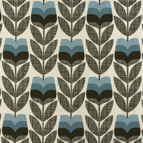 Orla Kiely - Rosebud Fabric Powder Blue