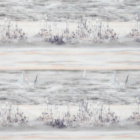 Seascape Curtain Fabric Coral
