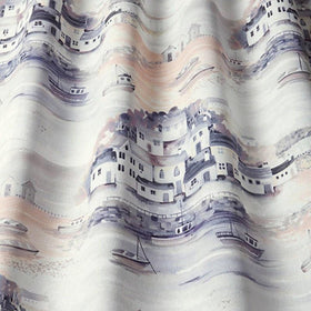 Seaside Curtain Fabric Coral