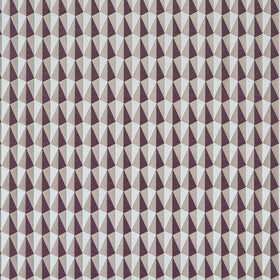 Shard Curtain Fabric Aubergine