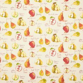 Autumn Fruits Curtain Fabric Linen