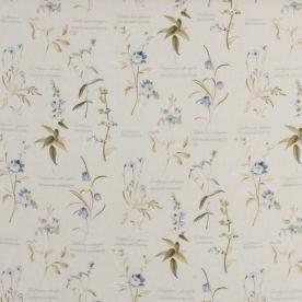 Botanical Gardens Curtain Fabric Chambray