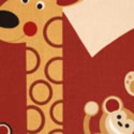 Cheeky Monkey Curtain Fabric Spice