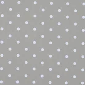 Dotty Curtain Fabric Smoke