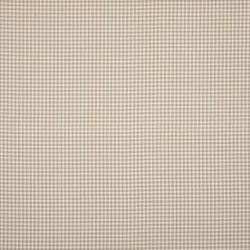 Gingham Curtain Fabric Beige