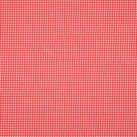 Gingham Curtain Fabric Red