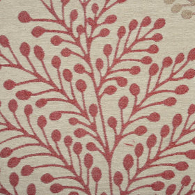 Jessie Curtain Fabric Red