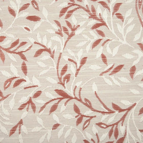 Little Leaf Curtain Fabric Orange