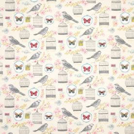 Melodie Curtain Fabric Natural