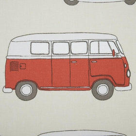 VW Campervan Curtain Fabric Blue