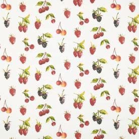 Summer Berries Curtain Fabric Watercolour