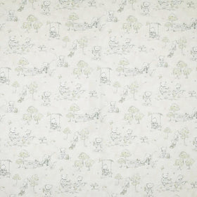 Teddys Picnic Curtain Fabric Pastels