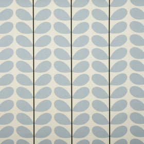 Orla Kiely - Two Colour Stem Curtain Fabric Powder Blue