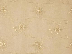 Trellis Voile Fabric Cream