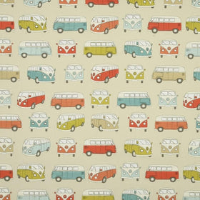 VW Campervan Curtain Fabric Multi