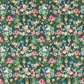 Wild Meadow Curtain Fabric Forest