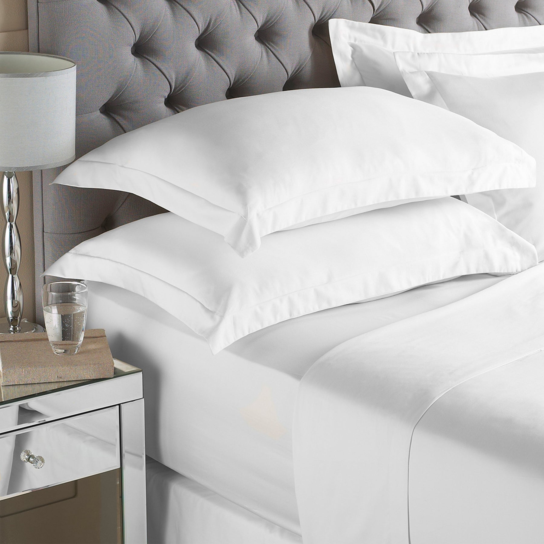 200 Thread Count Fitted Sheet White