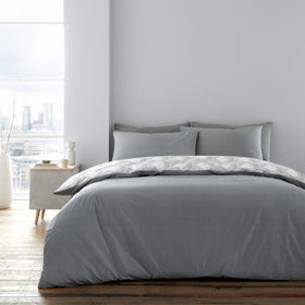 Bianca Atticus Geometric Bedding Set Grey