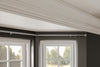 3 Sided Eyelet Bay Pole 400cm Satin Silver