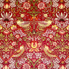 William Morris Strawberry Thief Velvet Fabric Wine