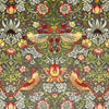 William Morris Strawberry Thief Velvet Fabric Grey