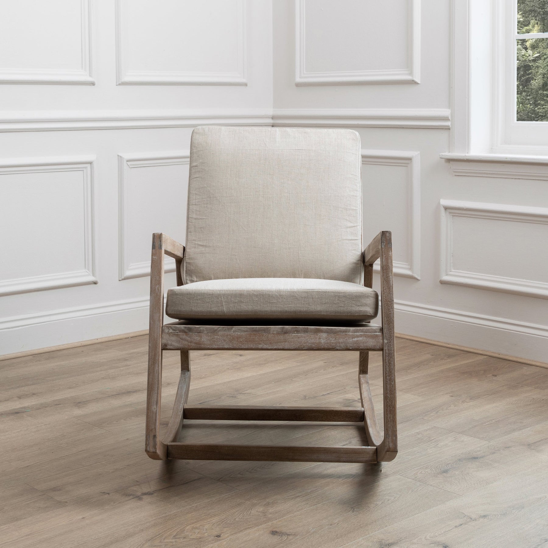 Voyage Maison Jonas Rocking 75cm x 85cm Armchair Grey Wash
