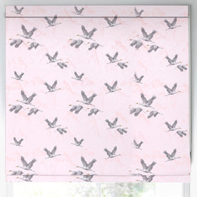 Laura Ashley Animalia Embroidered Made To Measure Roman Blind Blush