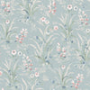 Laura Ashley Mosedale Posy Made To Measure Curtains Dark Duck Egg Blue