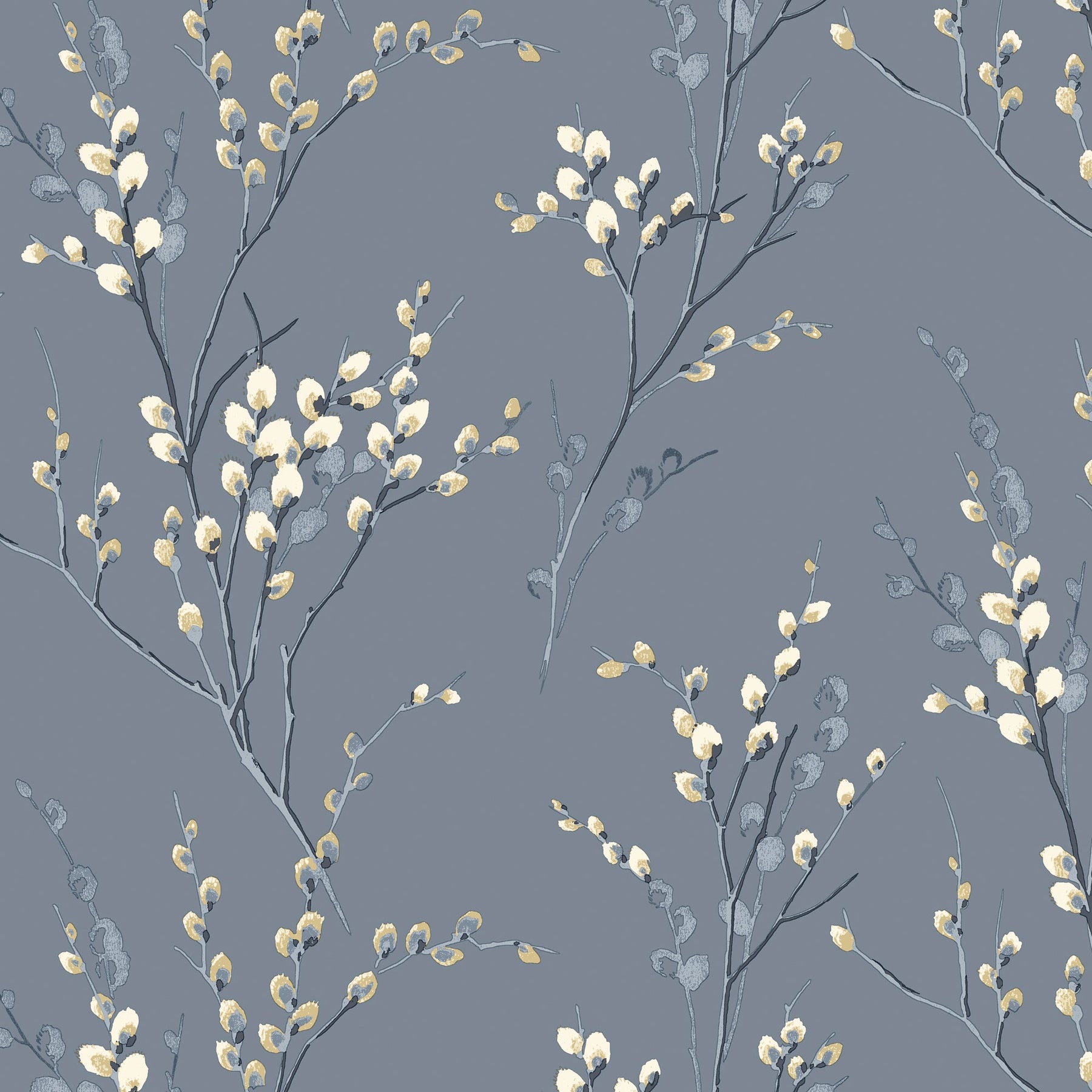 Laura Ashley Pussy Willow Made To Measure Roman Blind Dark Seaspray