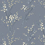 Laura Ashley Pussy Willow Made To Measure Roman Blind Dark Seaspray Sample Image