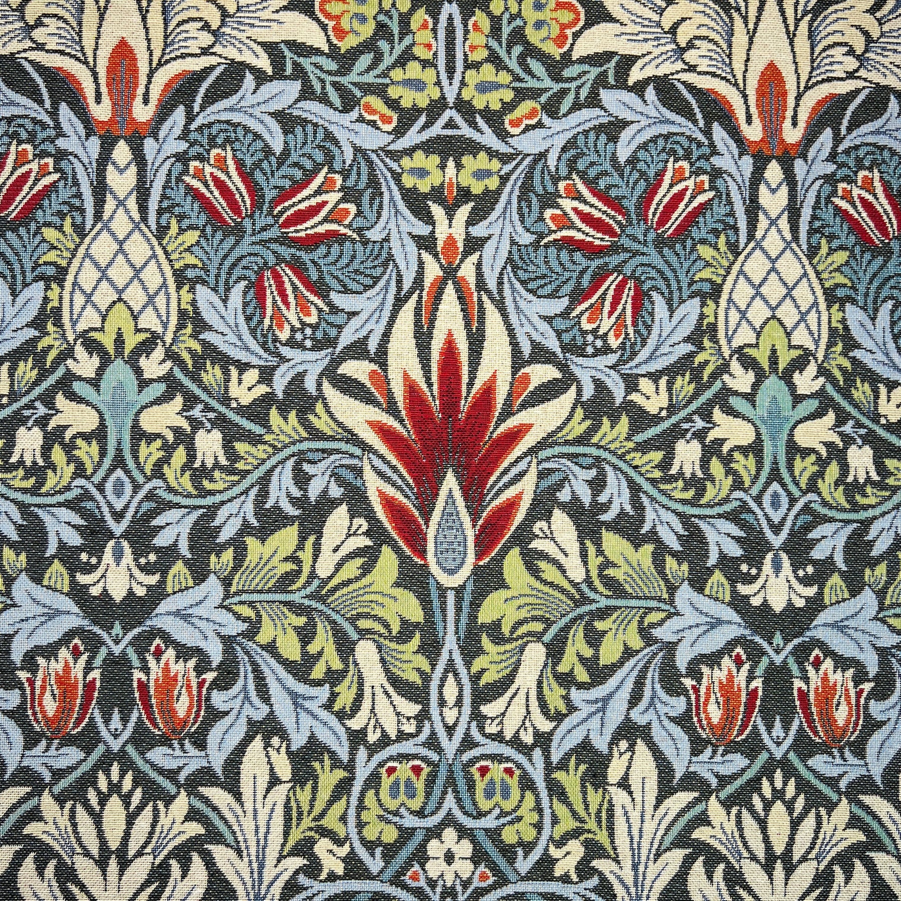 William Morris Snakeshead Tapestry Fabric Grey