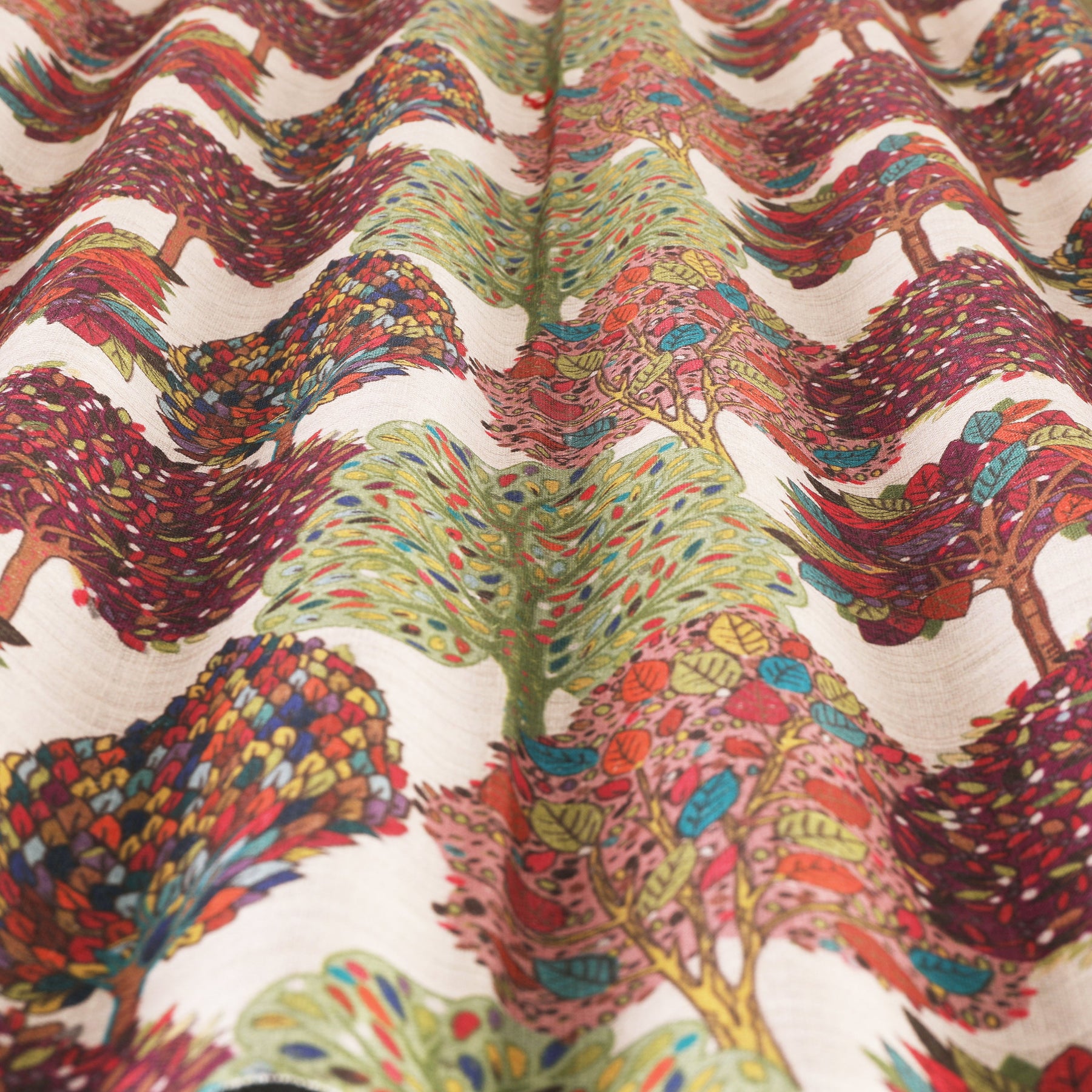 Arbre Digitally Printed Fabric Mulberry