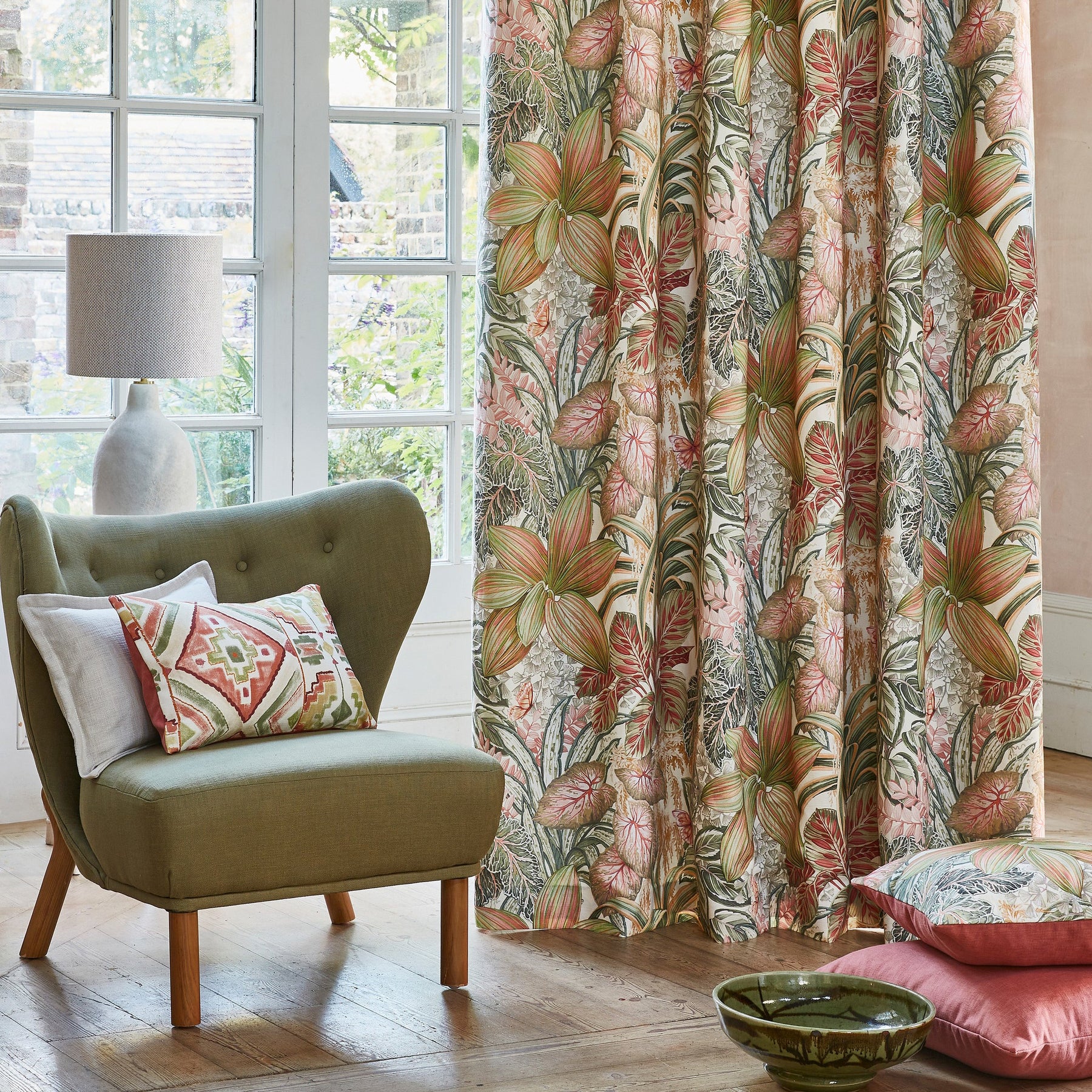 Prestigious Textiles Canopy Fabric Papaya
