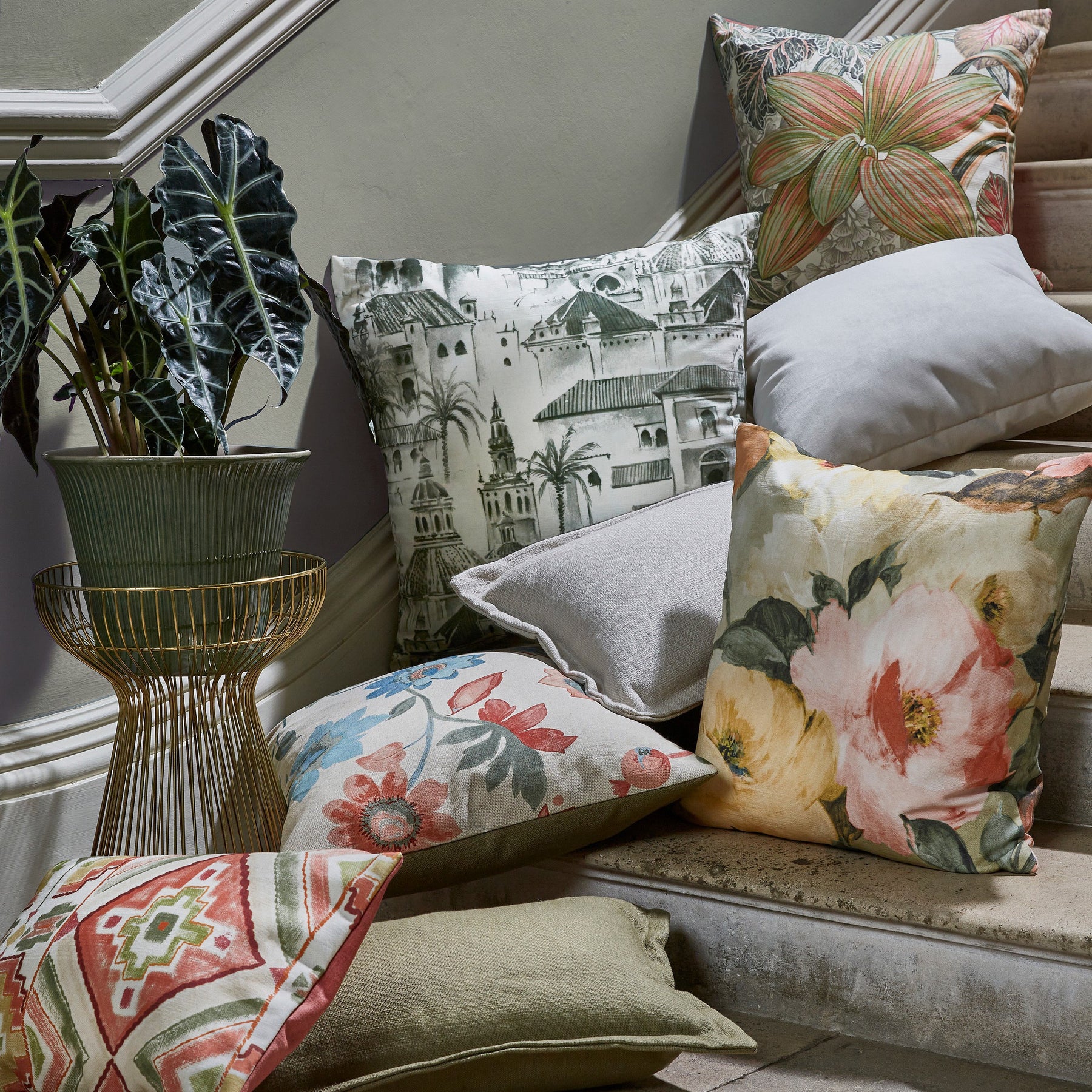 Prestigious Textiles Explorer Fabric Papaya