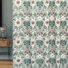 Fibre Naturelle Oslo Embroidered Fabric Sage