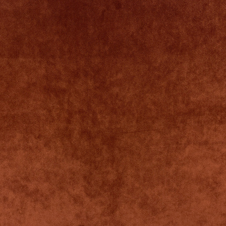 Fibre Naturelle Pimlico Velvet Fabric Burnt Sienna