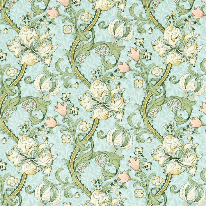 Golden Lily Fabric Apple Blush