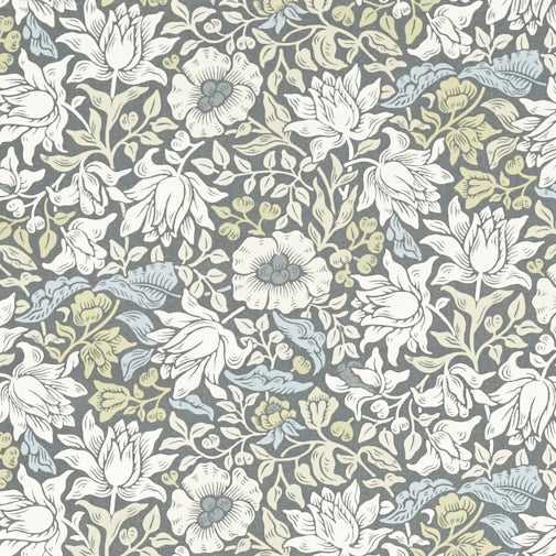 Mallow Fabric Slate Dove