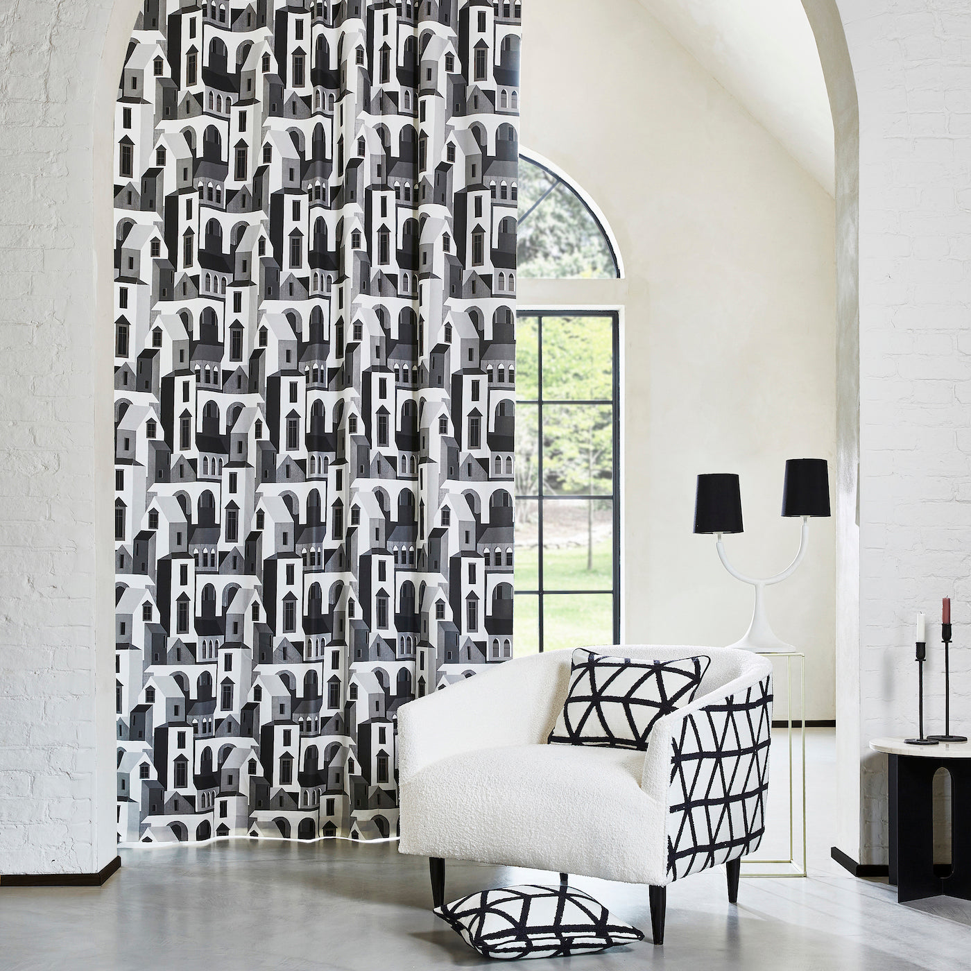 Prestigious Textiles Santiago Fabric Jet