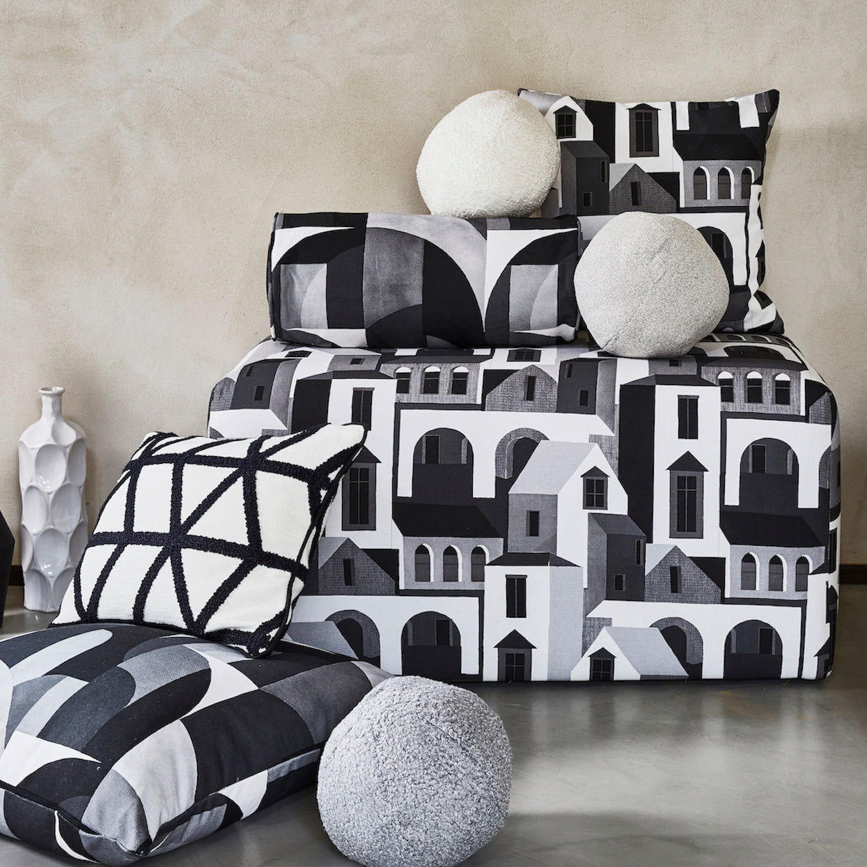 Prestigious Textiles Santiago Fabric Jet