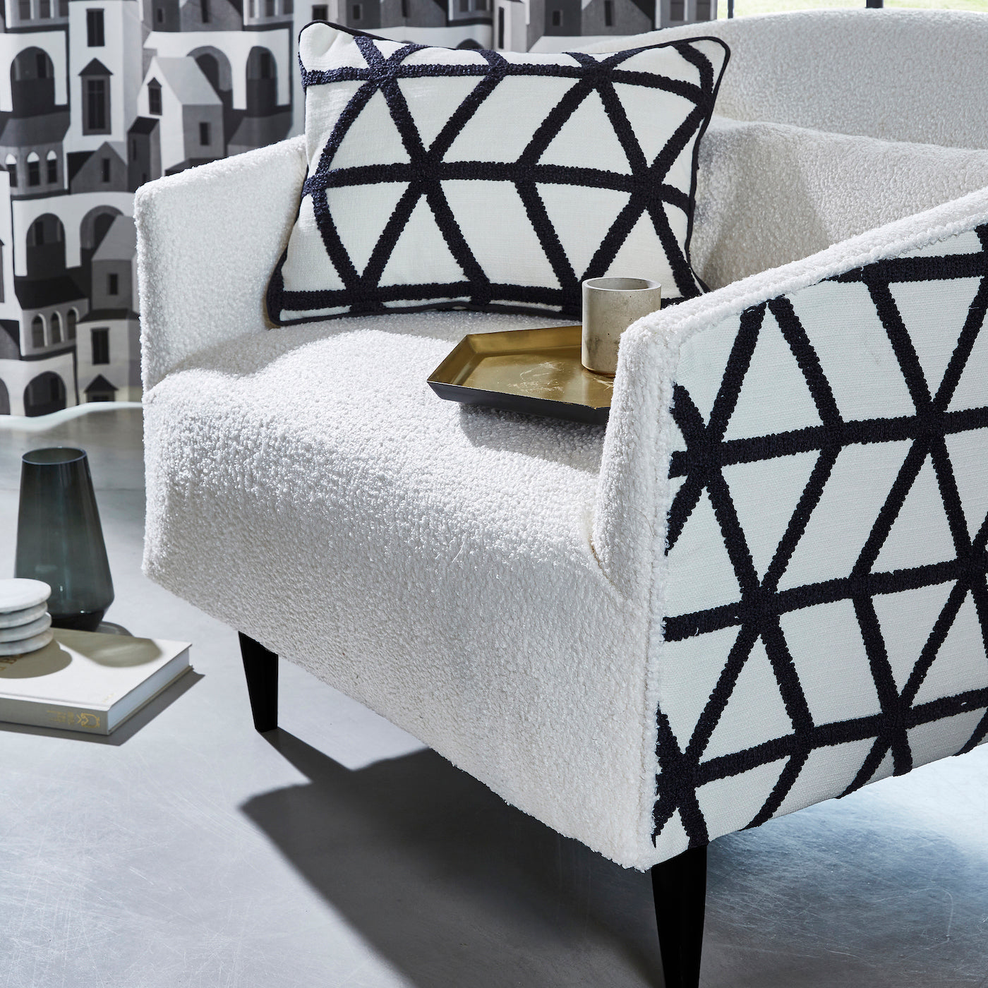 Prestigious Textiles Santiago Fabric Jet