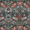 William Morris Strawberry Thief Printed Cotton Fabric Blue