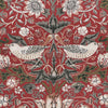 William Morris Strawberry Thief Printed Cotton Fabric Red
