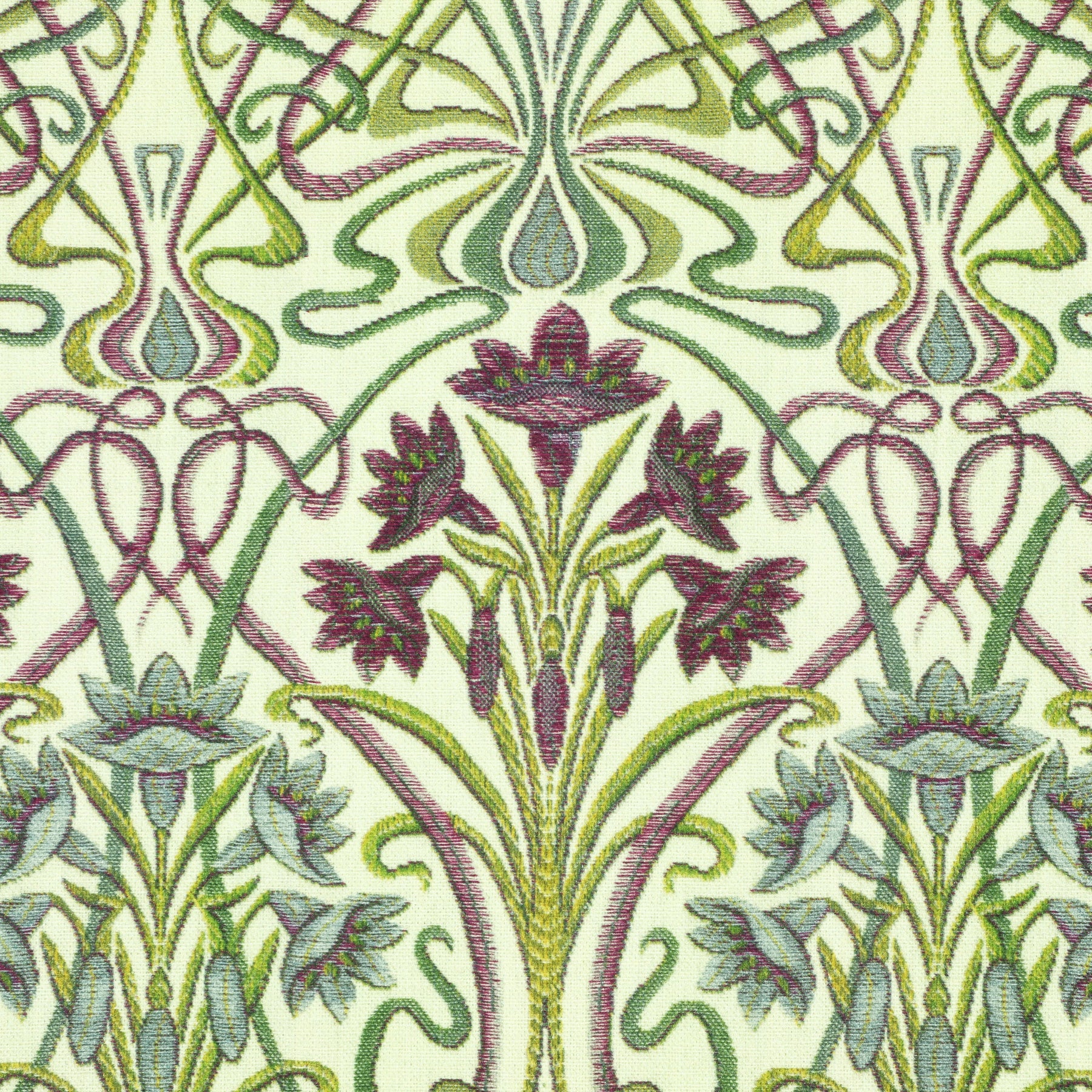 iLiv Tiffany Printed Cotton Fabric Mulberry
