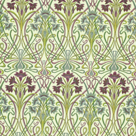 iLiv Tiffany Printed Cotton Fabric Mulberry